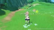 Barbara hitting the Dendro Slime with Hydro attack (Image via HoYoverse)